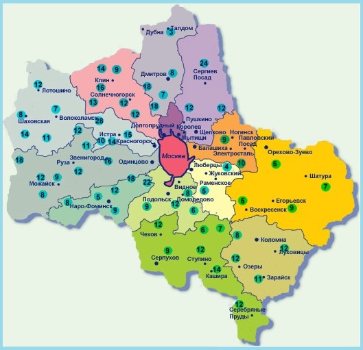 карта глубин копка колодца Звенигород Одинцово